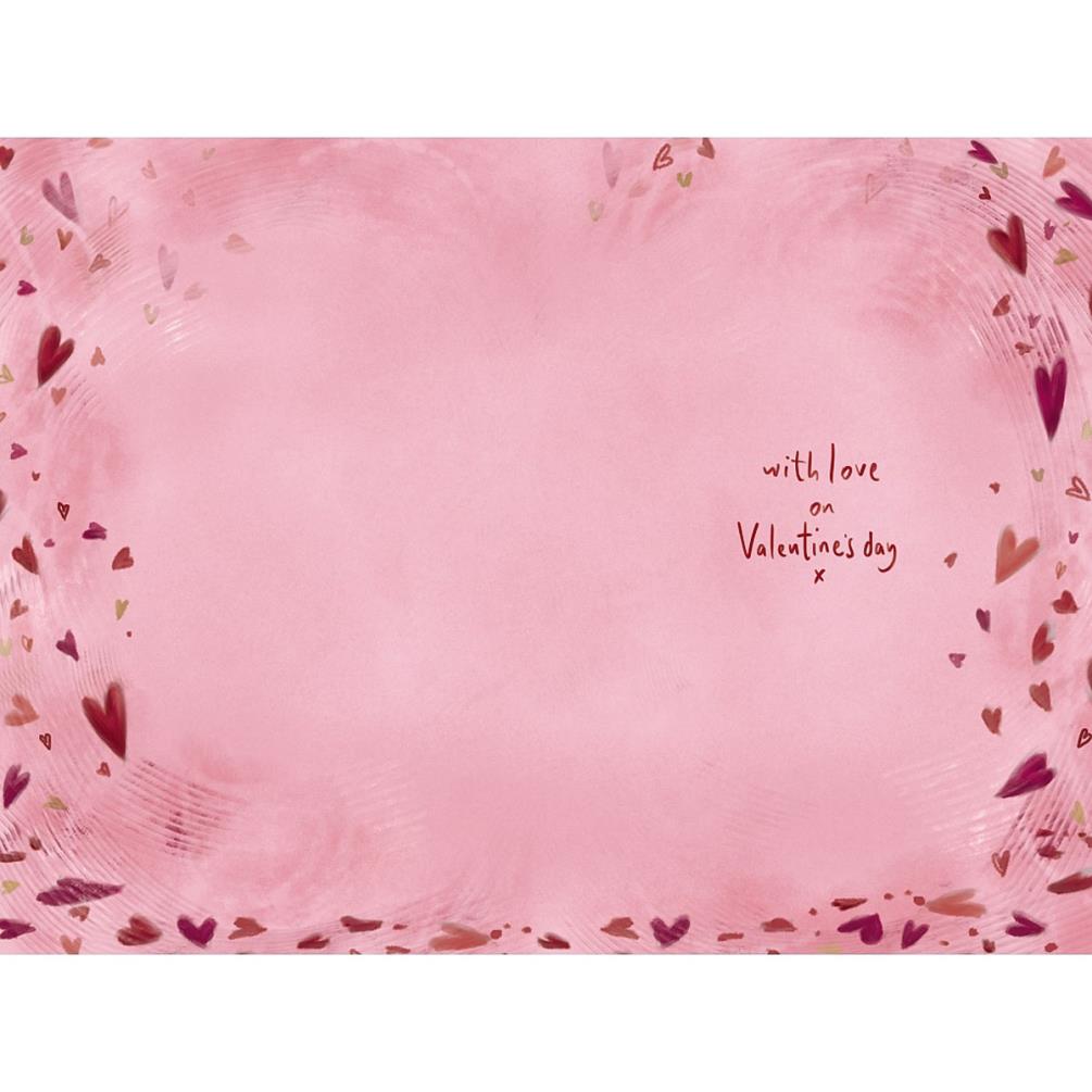 Lovely Girlfriend Softly Drawn Me to You Bear Valentine's Day Card Extra Image 1